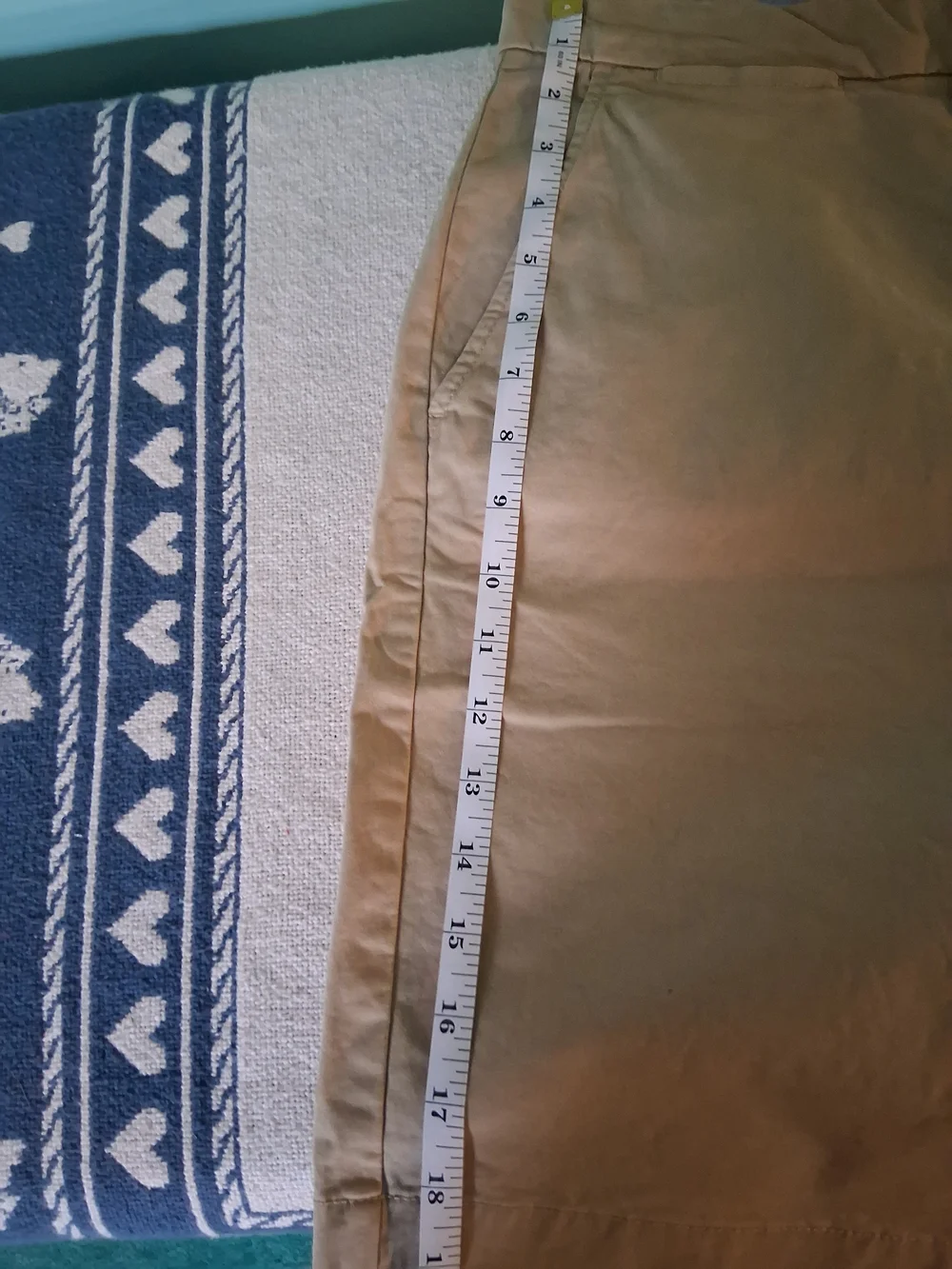 Tommy Hilfiger Men's Tan Flat-Front Cotton Shorts